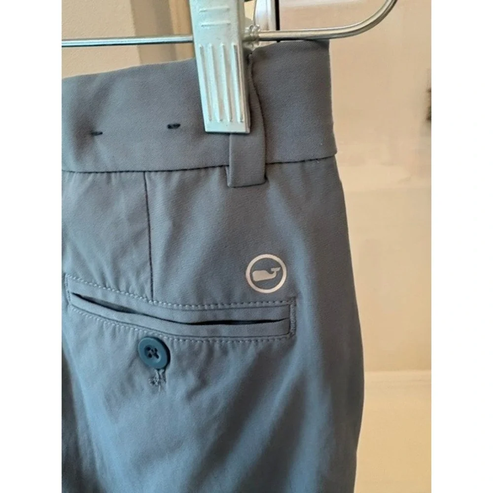 Vineyard Vines Boys Size 12 Performance Pants Blue Gray Stretch Chino Adjustable